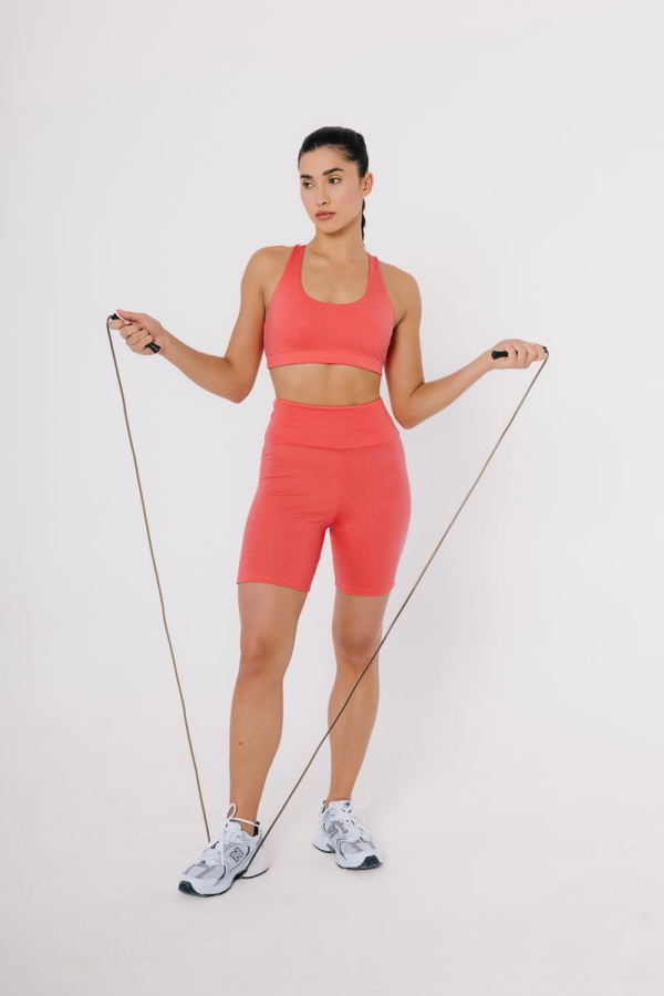 Top sportowy Rio wełniany, peach pink
