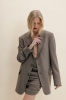 Marynarka wełniana oversize Main, taupe