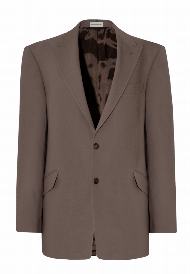 Marynarka wełniana oversize Main, taupe