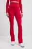 Legginsy bawełniane Moss, czerwone