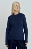 Sweter Elite bawełniany, granatowy