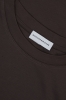 Bawełna Supima – detal materiału T-shirtu Muse brązowego