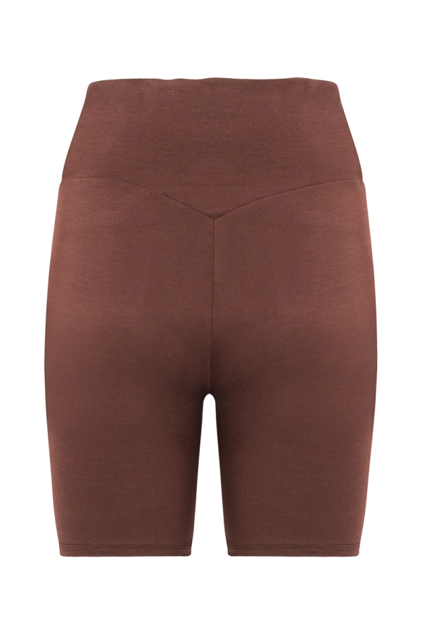 Kolarki sportowe Core V-waist, wełna merino - brązowe