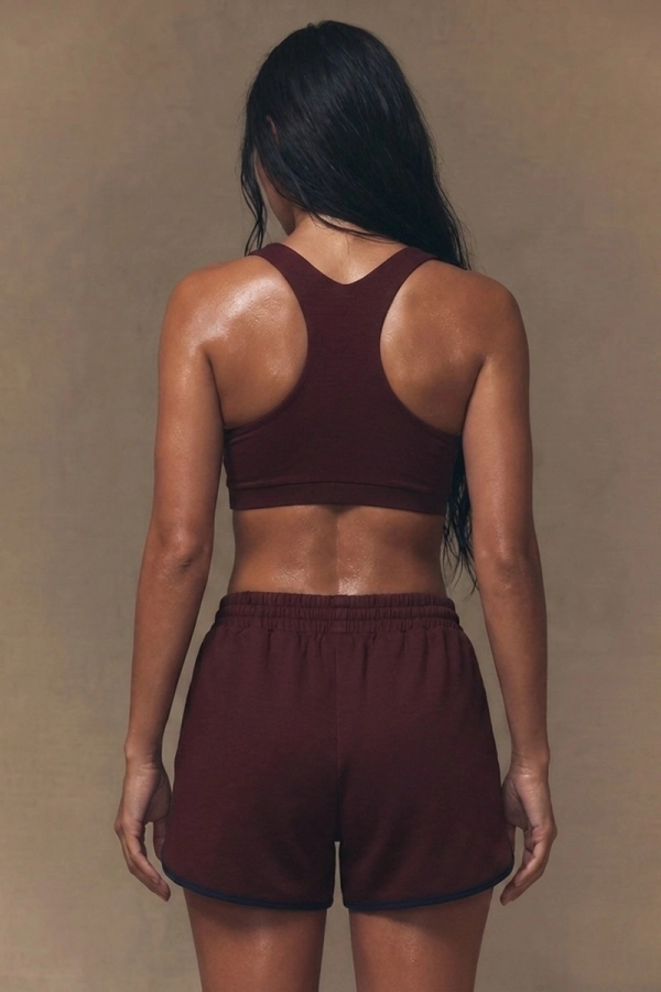 Spodenki sportowe Drift Short, wełna merino, brązowe
