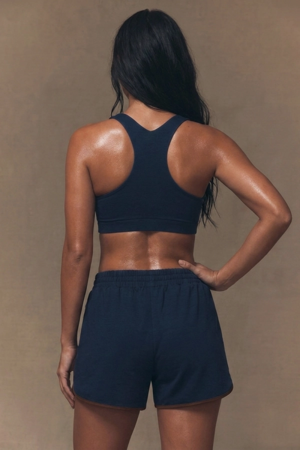 Spodenki sportowe Drift Short, wełna merino, granatowe