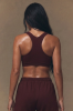 Stanik Pulse Bra, wełna merino, brązowy
